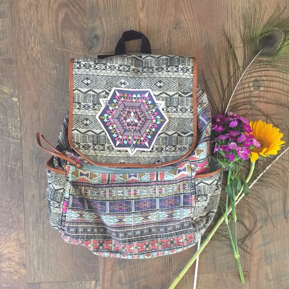 🌻Barely Used Super Hip Bohemian Backpack 💜